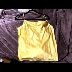 Nine West Sunny Yellow Satin Camisole